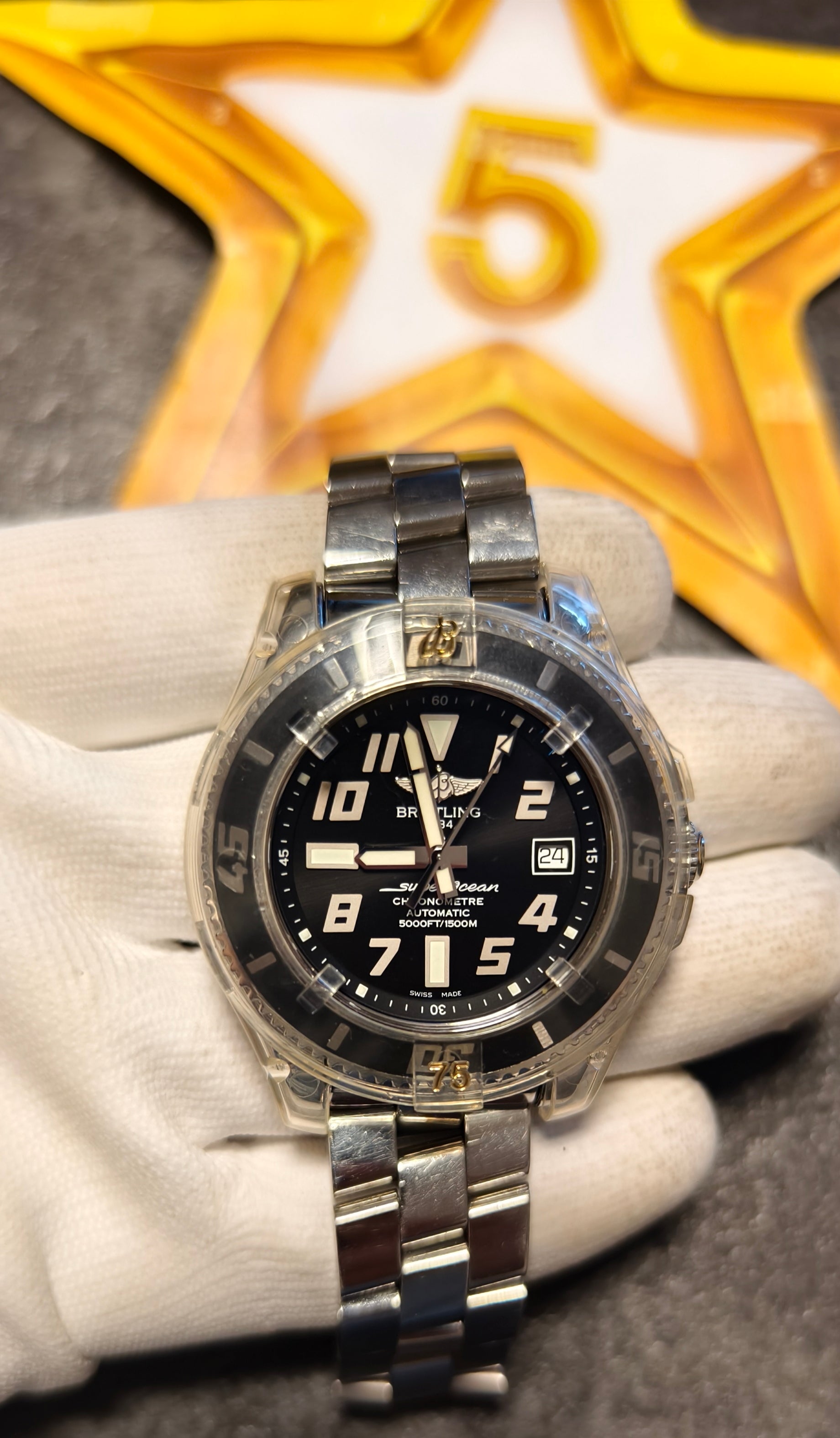 ! TIEFSEE WUNDER ! Breitling Superocean 42 Abyss Fullset inkl 12 Monate Garantie