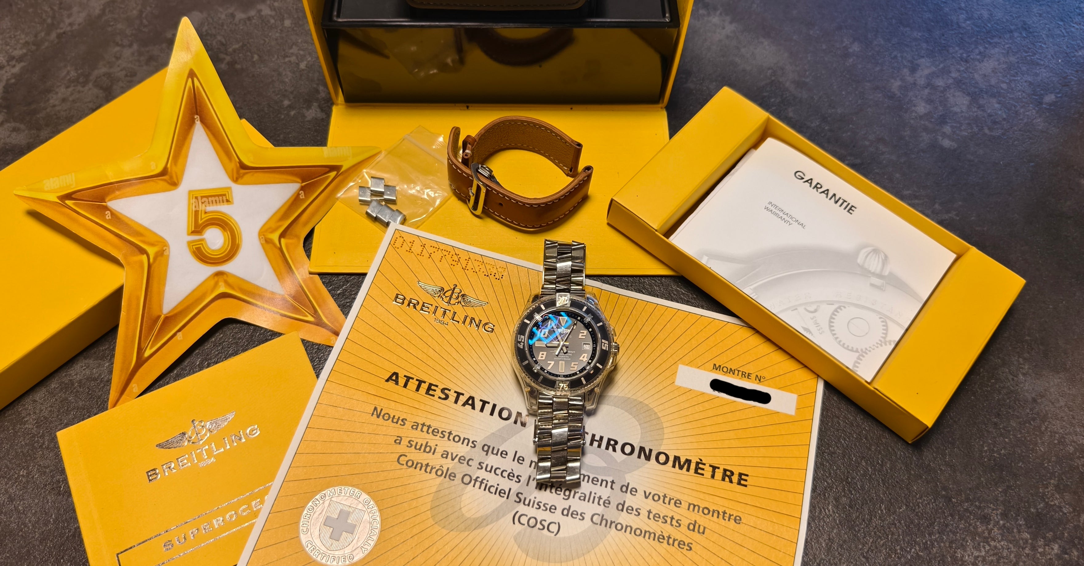 ! TIEFSEE WUNDER ! Breitling Superocean 42 Abyss Fullset inkl 12 Monate Garantie